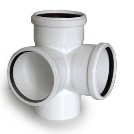 Крестовина ELITE двуплоскостная МК МПП 110/110/110х87, белый, РТП