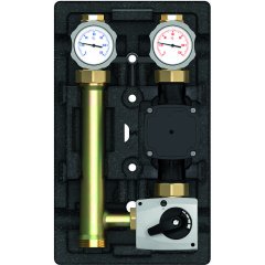 Насосная группа Meibes MK со смесителем 1 с насосом Grundfos UPM3 Hybrid 25-70, с сервоприводом 220В, M66831.36MRU