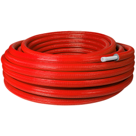 Труба EVOH PE-Xa в изоляции 32х4,4х 6,  50м красная, RTP