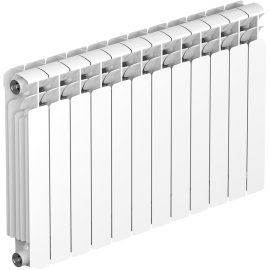Радиатор биметаллический RIFAR BASE 500 12 секций боковое подключение (белый RAL 9016), 1RB50-12