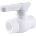 Кран шаровой Kalde d=25 для полипропиленовых труб под штукатурку (цвет белый), 3242-vlb-250002