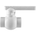 Кран шаровой Политэк d=25 для полипропиленовых труб под сварку (цвет белый), 9900000025