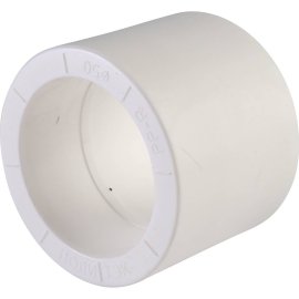 Муфта для полипропиленовых труб под сварку (цвет белый) Политэк d=50, 9000000250