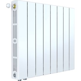 Радиатор биметаллический RIFAR SUPReMO VENTIL 500 SVL 8 секций нижнее левое подключение (белый RAL 9016), 4RS50.VL-8