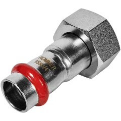 Переходник ROMMER с накидной гайкой-ВР 15х3/4 из нержавеющей стали прессовой