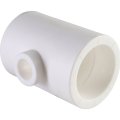 Тройник переходной Политэк 50х20х50 для полипропиленовых труб под сварку (цвет белый)