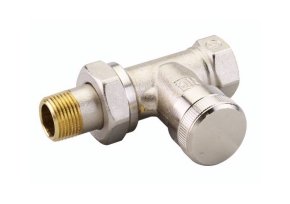 Клапан запорный угловой никелированный Danfoss RLV-15, 003L0143