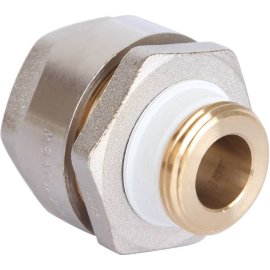 Фитинг Meibes резьбовой латунный Plus для стальных труб 3/4”*3/4” НР, F13080