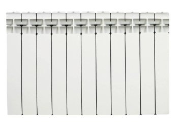Радиатор биметаллический RIFAR BASE 350 11 секций боковое подключение (белый RAL 9016)