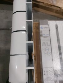 Уцененный товар (ЦАРАПИНЫ / СКОЛЫ ЛКП): Радиатор алюминиевый ROMMER Profi 500 10 секции (AL500-80-80-100) (RAL9016), RAL-1210-050010