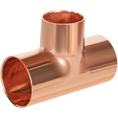 Тройник JINTIAN ВП 22x18x22 из меди под пайку JT-15130221822