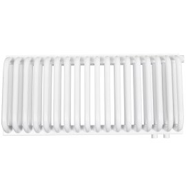 2-х трубчатый радиатор стальной ROMMER RST 2030/18 секций нижнее правое подключение RAL9016, RST-203018-020