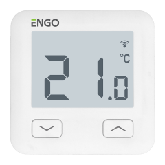 Терморегулятор ENGO Controls E10-W WI-FI, с подключением датчика пола, встраиваемый, белый