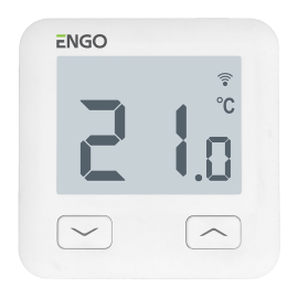 Терморегулятор ENGO Controls E10-W WI-FI, с подключением датчика пола, встраиваемый, белый