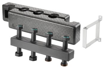 Распределительная гребенка с изоляцией Oventrop для Regumat DN 25 с нижним подключением, 5 контуров