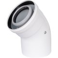 Отвод 45° конденсационный коаксиальный ROMMER D60(п-м)/100(п-м)