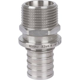 *11377521001 РЕХАУ RAUTITAN Переходник из нерж. стали с наружной резьбой 32 - R 1 для труб из сшит полиэтил аксиальный