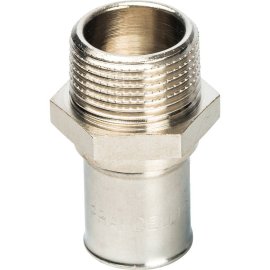 Муфта с нар.рез. Prandelli Multyrama (20х2,0)х3/4 для металлопластиковых труб прессовой, 109.01.62.0