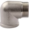 Угольник TIEMME НВ никелированный 1х1 для стальных труб резьбовой, 1500137