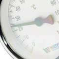 Термометр биметаллический с погружной гильзой WATTS 63 мм штуцер 75 мм