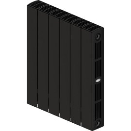 Радиатор биметаллический RIFAR SUPReMO 500 6 секций боковое подключение (АНТРАЦИТ), 4RS50-6-AN