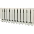Радиатор алюминиевый Global ISEO 350 12 секций боковое подключение (белый RAL 9010), IS035012