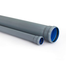 Труба BAIKAL eco  ВК ПП 110х2,2х1000, серый/синий