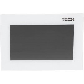 Комнатный двухпозиционный  регулятор цветной (стекло 2мм) белый TECH, ST-283