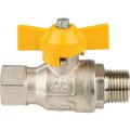 Кран шаровый Itap BERLIN 073 1/2 муфта/резьба для газа полнопроходной (бабочка), 26083