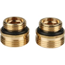 Комплект двух резьбозажимных нипелей РЕХАУ RAUTITAN 1/2х3/4 (латунь) с нар.резьбой, 12407111001