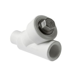 Фильтр сетчатый косой Pro Aqua d= 32 PP-R Н-В Белый, PA450012