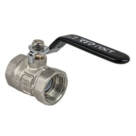 Кран шаровой ГОСТ ручка рычаг, латунь, внутренняя/внутренняя резьба  3/4,PN40 никель, RTP