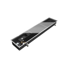 Внутрипольный конвектор VARMANN Qtherm Eco 90х280х1400 (решетка из полированной нержавеющей стали) правое подключение, QECO 280.90.1400 RR U INOX