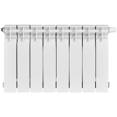 Радиатор биметаллический STOUT TITAN VENTIL 350 8 секций нижнее правое подключение
