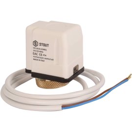 Электротермический компактный сервопривод STOUT STE-0010 нормально закрытый, 24 В, STE-0010-024001