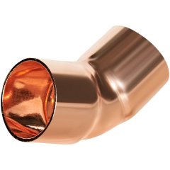 Отвод JINTIAN 45° ВП-ВП 15 из меди 15 под пайку JT-1504115