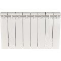 Радиатор биметаллический STOUT ALPHA 350 8 секций боковое подключение (белый RAL 9016), SRB-2310-035008