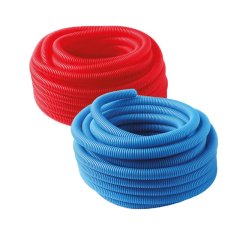 Труба защитная гофрированная Pro Aqua Dн 28 мм для труб 20 мм (синяя), PECP2820B