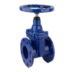 Задвижка с обрезиненным клином РАШВОРК 101-350-16, DN350 PN16, Ф/Ф со штурвалом