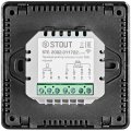 Терморегулятор теплого пола STOUT STE-2002 16А, NTC 10К, черный, STE-2002-311722