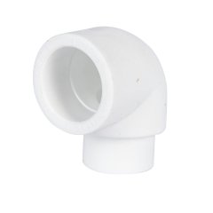 Угольник Политэк d=32 90* внутр./наруж.  для полипропиленовых труб под сварку (цвет белый)