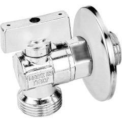 Кран шаровой BUGATTI Miami для подключения бачков с розеткой нар-нар резьба 1/2 x 3/4