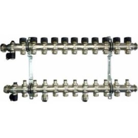 Группа коллекторная Oventrop Multidis SF 11 со встроенными ротаметрами на 11 контуров