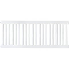 Трубчатый стальной радиатор КЗТО РС РС 1-500-20 секций 1/2 боковое подключение RAL9010 (кронштейны в комплекте, 4шт.)