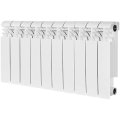 Радиатор биметаллический STOUT VEGA 350 10 секций боковое подключение (белый RAL 9016)