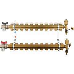 Коллектор в сборе на 11 выходов TIEMME 1х3/4 ЕК