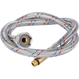 Гибкая подводка для воды STOUT M 10 (35мм) х ВР 1/2, длина 800 мм, SHF-0048-351015