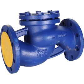 Клапан обратный подъемный ZETKAMA 287A Ду100 Ру16 фланцевый из чугуна, 287A100C31