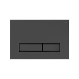 Панель смыва РЕХАУ NOVA LONG 001 с прямоугольными клавишами, пластик, черный, матовый, 19102351001