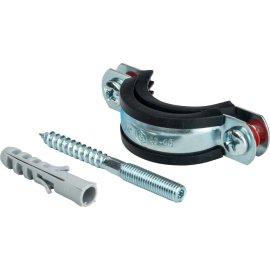 Комплект STOUT хомут+шпилька шуруп +дюбель пластиковый 1 1/4 (40-45), SAC-0020-100114